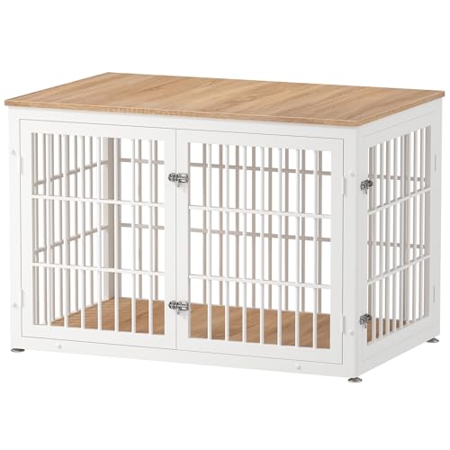 rehomerance Heavy Duty 48-Inch Wooden Dog Crate End Table