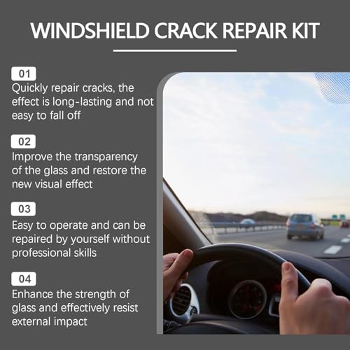 Upgrade Windshield Crack Repair Kit, Glass Repair Liquid for Cracks,Windshield Repair Kit for Chips and Cracks,Car Windshield Crack Gone Glass Repair Kit Nano Glass Repair Kit,Glass Repair Tool(2 Set) - Image 5