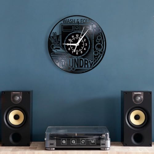 Reloj de pared silencioso analógico 12 pulg moderno miniatura 6