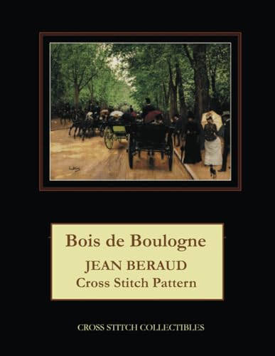 Bois de Boulogne: Jean Beraud Cross Stitch Pattern