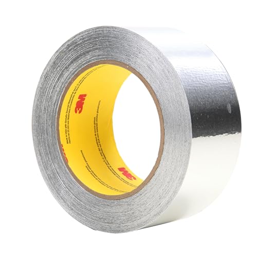Image of 3M Aluminum Foil Tape 425, Silver, 2 in x 60 yd, 4.6 mil, 24 Rolls per case