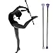 Dasiyoki Twirling Baton 2 Pieces Spinning Dance Baton Metal Gymnastics Parade Stick for Child in Majorette (Mixed Version, 2 Pack)