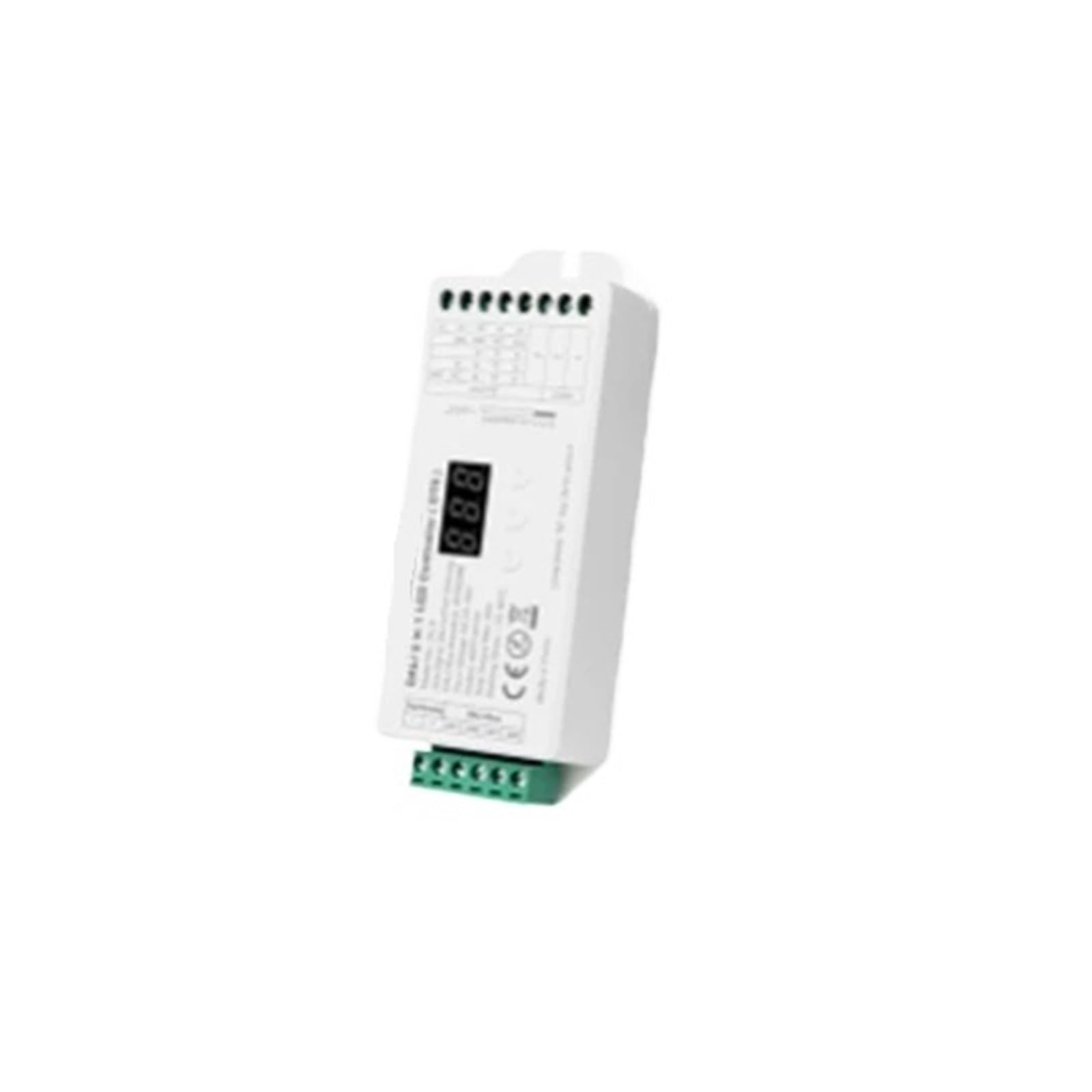 Controlador LED 5 en 1 DT8 alimentado por bus para riel DIN con pantalla 86