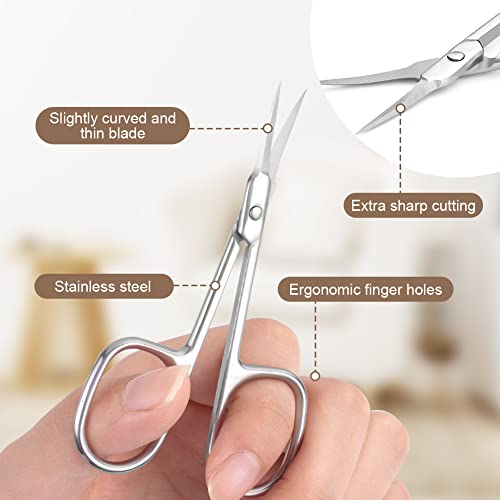 LOPHE Nagelschere Hautschere, Nagelhautschere Nagelscheren Nagelhautzange aus Rostfreiem Edelstahl, Nail scissors für Fuß und Fingernägel (B)
