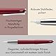 Lamy studio royalred Füller – universeller Füllfederhalter in elegantem Gehäuse aus Ganzmetall – mit propellerförmigem Clip & Stahlfeder in Strichbreite M – inkl. Tintenpatrone T 10 blau