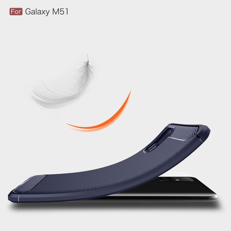 Image of Basic Case for Samsung Galaxy M51 (Carbon Fibre Blue)
