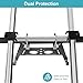 Ladder Stabilizer withstands 300 LBS Weight Rating, Extension Ladder Stabilizer Adjustable Legs, Built-in Tool Tray, Anti-Slip Rubber Pads– Ideal for Roofing and Gutter Work (24.6-29.5 Inch)
