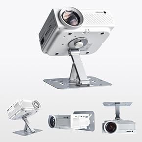 ✨人気商品✨天井壁プロジェクターマウントスタンド ミニプロジェクター シルバー Liboer プロジェクター天井マウント ユニバーサルプロジェクター