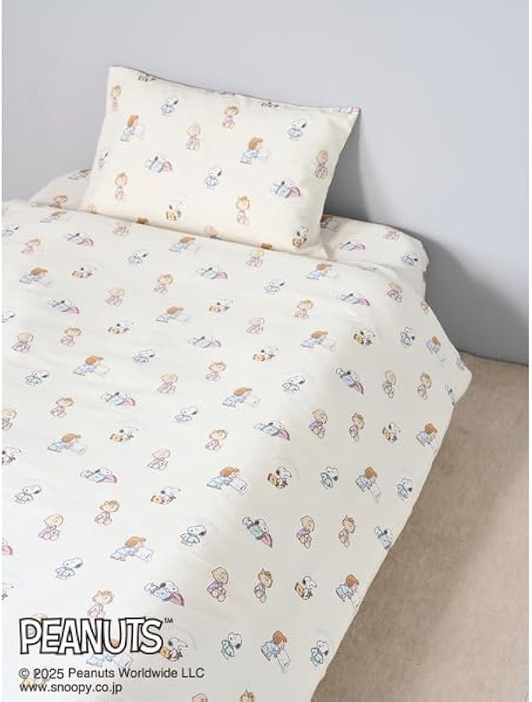 Amazon.co.jp: 【Sleep】【PEANUTS】オリジナルアート 総柄寝具3点