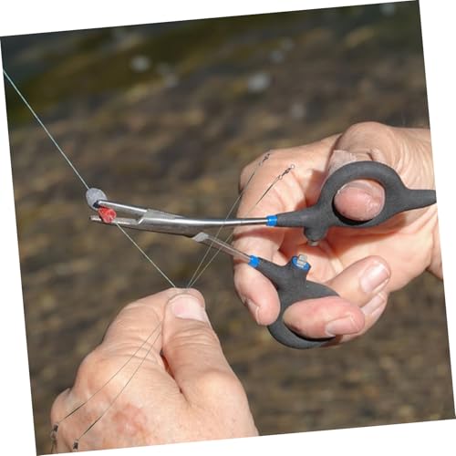 GALPADA 40pcs acero líderes para pesca con conectores dobles seguros miniatura 4