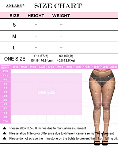 Anlaey Fishnet Stockings Rave Sparkly Rhinestone Fishnets Sexy High Waist Tights Halloween Party Festival Outfits For Women #TOP6