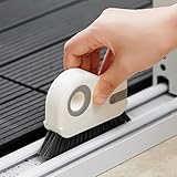 AHUIFT Groove Cleaning Brush Window Track Cleaning Tools 2 in 1 Window Cleaner Tool Hard Bristle Crevice Cleaning Brush for Sliding Door Track, Window Sill, Window Seal