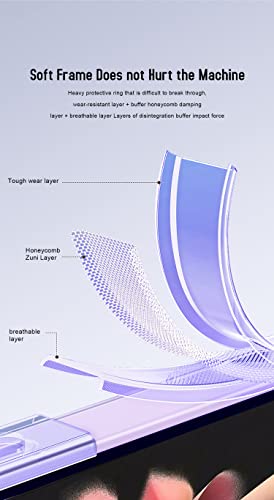 Image of Midkart Anti-Shatter Ring Holder Cover with Retractable Pen and Pen Holder Compatible with Samsung Galaxy Z Flip 3 Soft Sides with Anti-Yellowing PC Airbag Corners Case, Transparent & Semi-Purple