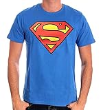 camiseta superman mujer  Superman Logo Classique Camiseta, Azul (Cobalt), M para Hombre