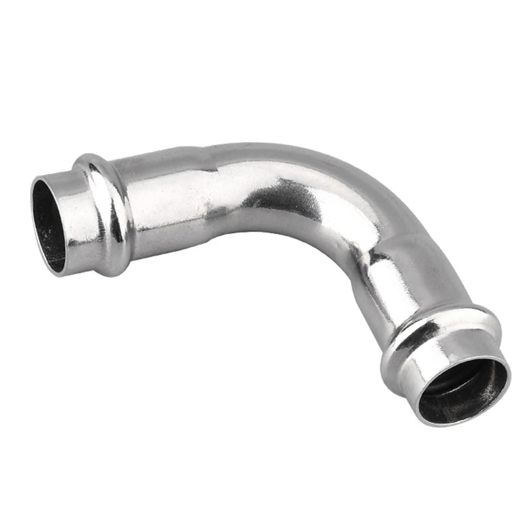 1 Uds DN15-DN50 codo de doble compresión igual diámetro 90 grados, abrazadera acero inoxidable 304, adaptador accesorios tubería agua(ID 40MM)