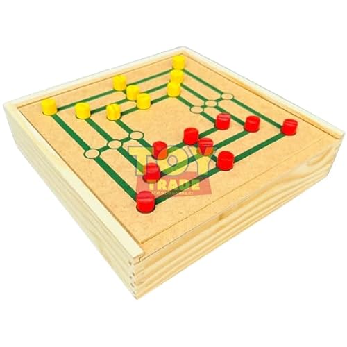 Conjunto Jogos 5x1 Xadrez, Dama, Ludo, Trilha, Jogo da Velha Brinquedos Educativos Tabuleiro 5 em 1