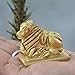 craftslook Brass Nandi Idol 1.6 Inch (130g) – Shiv Parvati Vahan Bull Embossed Statue – Handmade Brass Nandi Murti for Vastu, Home Temple, Office Decor & Religious Gift