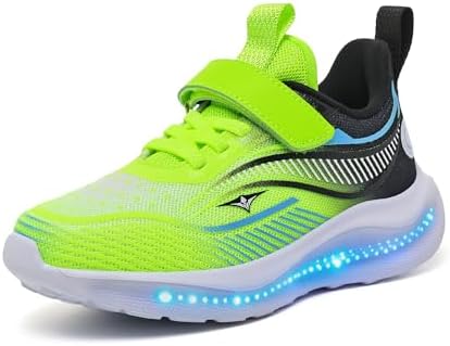 YUNICUS Kids Light Up Shoes, USB Rechargeable Sneakers for Boys a...