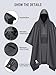 SaphiRose Extra Thick Hooded Rain Poncho Double Layer Waterproof Raincoat Jacket for Men Women Adults