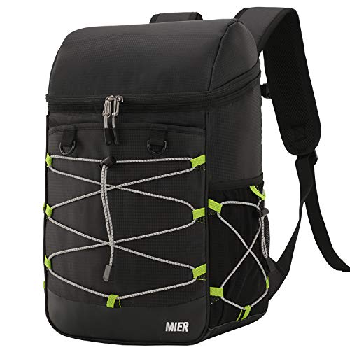 MIER Insulated Backpack Cooler for Men Women Leakproof Lightweight Lunch Backpack to Hiking