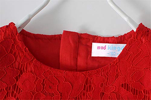 Mud Kingdom Girls Lace Dress Lightweight Party Elegant with Zipper2