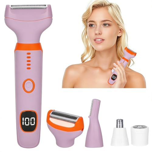 Beanify Wet & Dry Electric Razor for Women Men,4 in