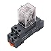 TWTADE/AC 24V Coil Electromagnetic Power Relay 10A 2DPT 8 Pins 2NO+2NC LY2J with YJTF08A-E Socket Base (Quality Assurance for 2 Years) YJ2N-LY