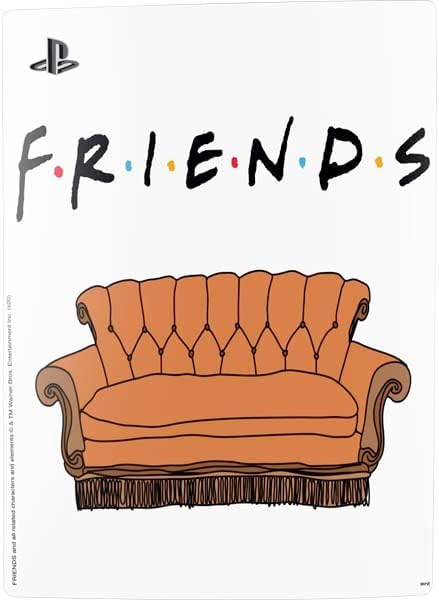 Skinit Decal Gaming Skin Compatible with PS5 Digital Edition Console - Officially Licensed Warner Bros Friends Couch Design