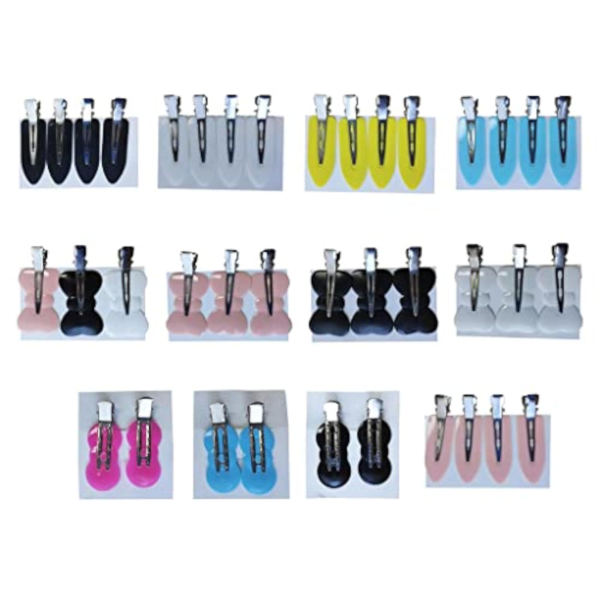 4Pcs No Bend Seamless Curl Pin Hair Clips for Makeup