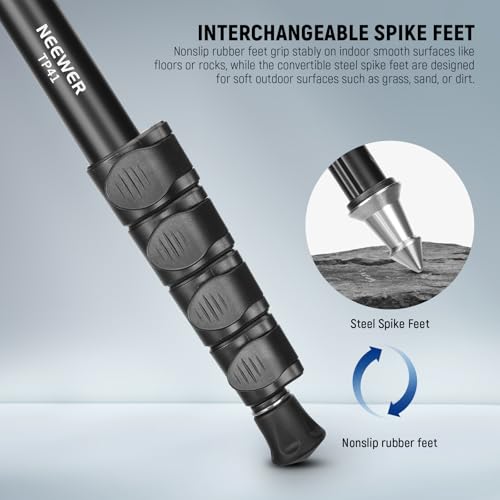 image for Neewer 61'/155cm Camera Monopod Stand, Aluminum Alloy Portable Travel 