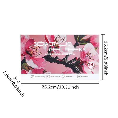 Stylo à Gel Acrylique 3D multicolore pour dessin sur bois et toile de peinture