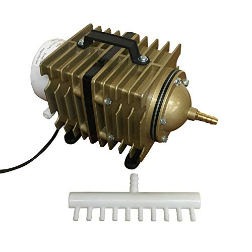 Finest-Filters Pond Air Pump Koi Fish Pond Hydroponic Piston Compressor Fish Tank Aquarium 20-90l/m (90 Litres/Min)