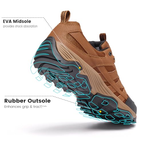 Image of SHULOOK Men's Low Top Waterproof Hiking Shoes