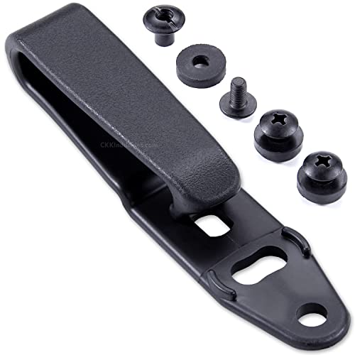 HolsterSmith - Raven Concealment - Holster Mounting Belt Clip - Overhook Strut - Tactical Black - (Fits Up to 1.75in Belts) - (w/Mounting Hardware) - (1 Pack)