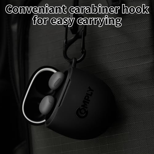 Image of Comply Silicone Protective Case | For Google Pixel Buds Pro & Pro 2, Soft-Touch Matte, Drop /Scratch Resistant Cover, Wireless Charging Compatible