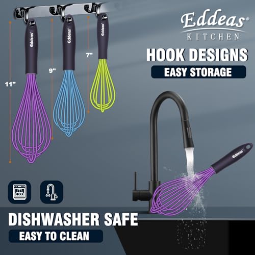 7+9+11in Colorful Whisk