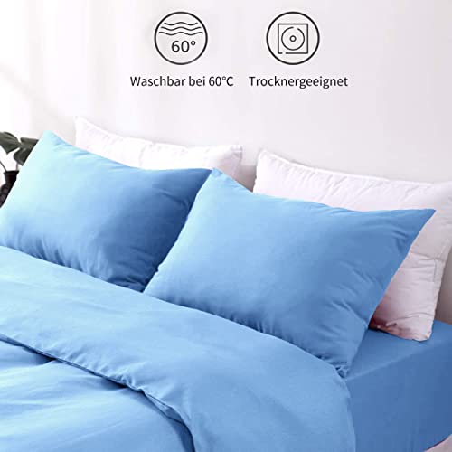 Hafaa Pillow Cases 2 Pack Brushed Microfiber Plain Pillow Cases with Envelop Closure, Wrinkle & Fade Resistant Pillow Cover - Image 4