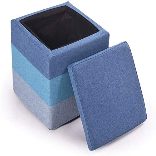 Chaise ottomane pliante et pouf coffre carré pour petit espace - 2