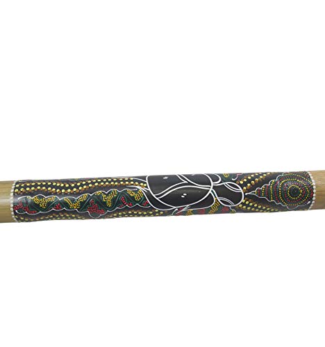 Didgeridoo en Bambou peint motif Tortue - 120cm