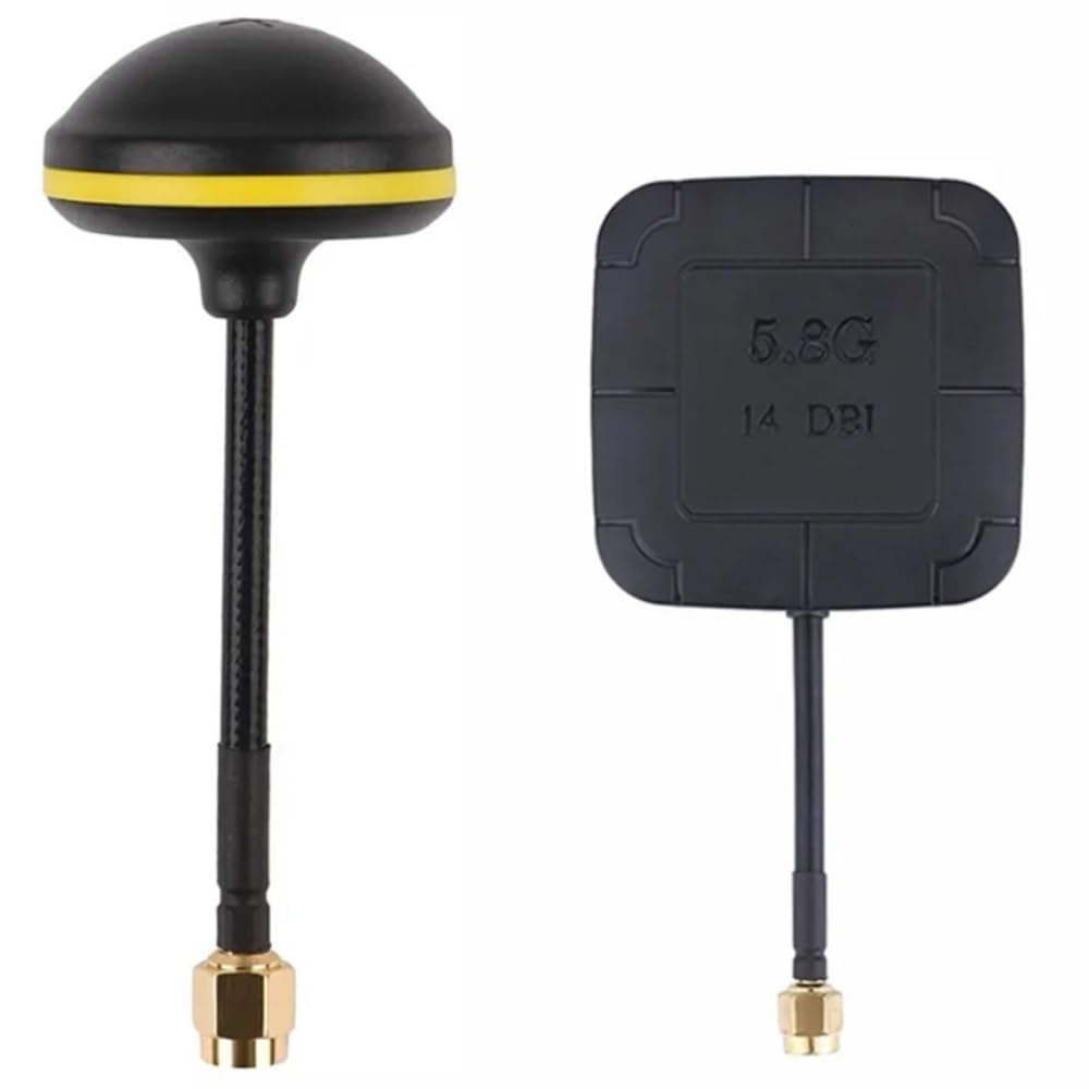 Receptor 5,8G 14DBI Panel plano de alta ganancia y antena FPV tipo hongo Compatibilidad con gafas EV800D FPV receptor RC Drones