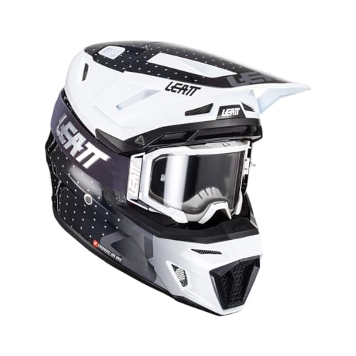 Leatt Helmet Kit Moto 8.5 V24 Blk/Wht #S 55-56cm