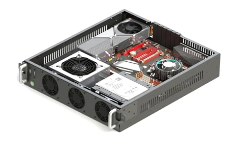 Image of XtremeMiner 2U Rack Mount Server Case for ATX Motherboard and GPU EM-2UATX (with Telescopic Rail kit)