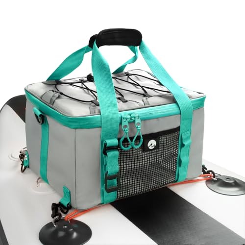 MoiShow Paddle Board Cooler Bag with Detachable Bottle Opener Waterproof SUP Deck Bag for Paddleboard Accessories Beach Camping Kayaking and Travel