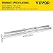 Happybuy 2PCS Linear Rail SBR20-1200mm, Linear Bearings and Rails with 4PCS SBR20UU Bearing Block, Linear Motion Slide Rails for DIY CNC Routers Lathes Mills, Linear Slide Kit fit X Y Z Axis