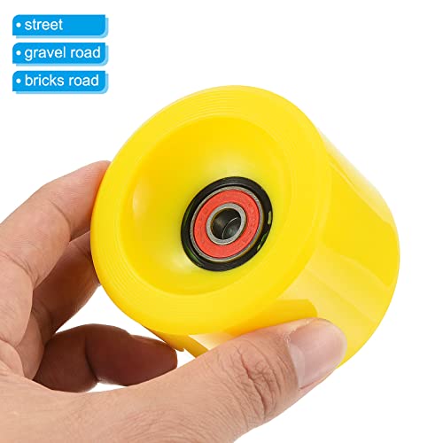 PATIKIL 70mm 78A Longboard Wheels with Red ABEC-9 Bearings - Image 4