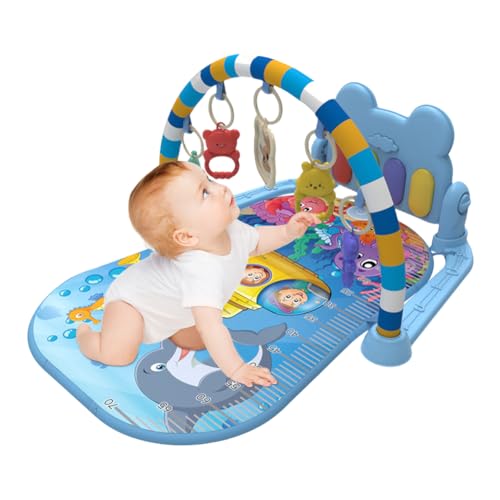 Tapete De Gimnasio Para Bebés - Tapete De Juego Creativo Para Niños Pequeños, Tapete De Actividades Portátil | Tapete Musical Multifuncional Con Música, Tapete Para El Desarrollo De Habilidades