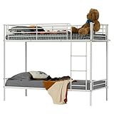 Sûr et fiable : Conforme à la norme EN 747-1,-2:2012+A1:2015, le cadre de lit est équipé de garde-corps pour plus de sécurité et d'une échelle d'accès stable. L'échelle est inclinable, ce qui permet de l'installer facilement selon la configuration de la pièce, alliant sécurité et durabilité.