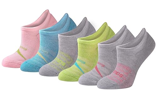 Saucony Women's Rundry Performance Selective Cushion Socks, Available in S-l (6, 12, Sneaker Pink Assorted (6 Pairs), M (Pack of 6)