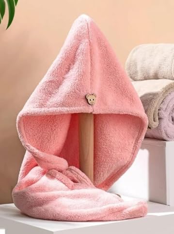Rangoli Hair Towel Wrap for Women-Quick Drying Microfiber Towel for Hair with Elastic Loop for Tying-Super Absorbent Head Towels Wrap for Ladies Hair Turban-image-25