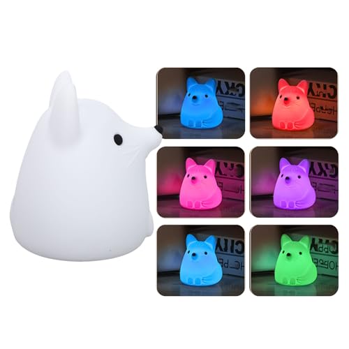 Lámpara de noche de silicona recargable USB Sorandy Fox miniatura 3